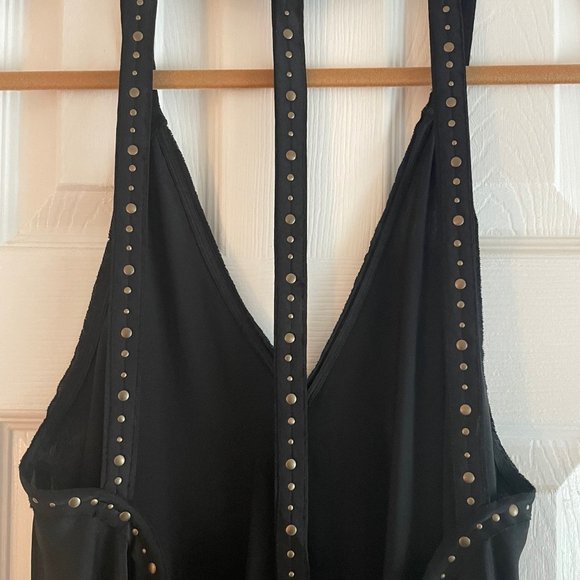 BCBG MAXAZRIA Black Strappy Backless Top - Picture 5 of 9